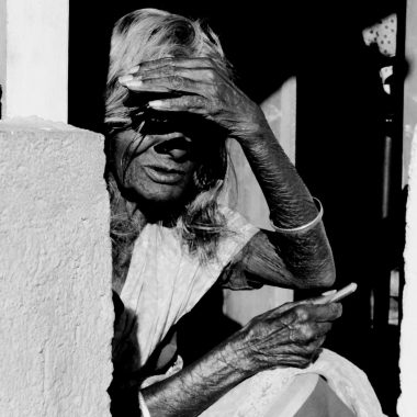 Woman Covering Face
